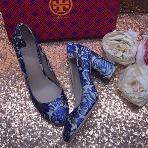 Tory Burch Floral Heels 9M